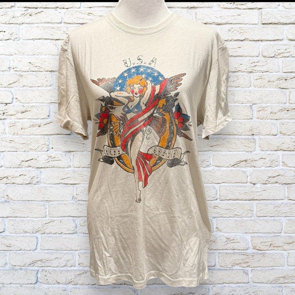 NWT Lucky Brand men’s t shirt USA flag size Medium - Picture 2 of 5